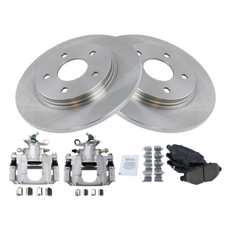 TRQ® - Rear Disc Brake Kit with Ceramic Pads and Calipers