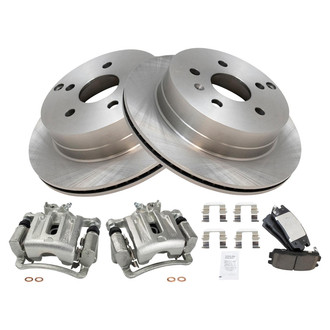 TRQ® - Rear Disc Brake Kit with Ceramic Pads and Calipers
