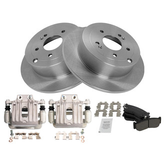 TRQ® - Rear Disc Brake Kit with Ceramic Pads and Calipers