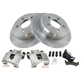 TRQ® - Rear Disc Brake Kit with Ceramic Pads and Calipers