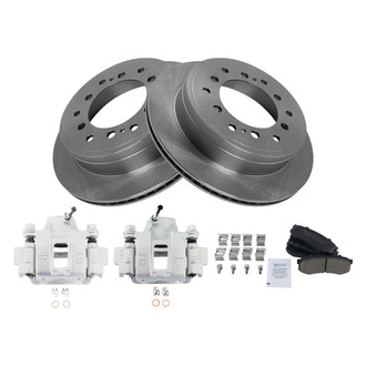 TRQ® - Rear Disc Brake Kit with Ceramic Pads and Calipers