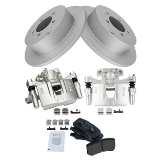 TRQ® - Rear Disc Brake Kit with Ceramic Pads and Calipers