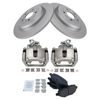 TRQ® - Rear Disc Brake Kit with Ceramic Pads and Calipers