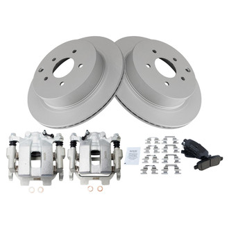 TRQ® - Rear Disc Brake Kit with Ceramic Pads and Calipers