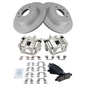 TRQ® - Rear Disc Brake Kit with Ceramic Pads and Calipers