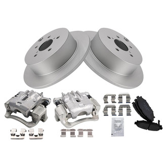 TRQ® - Rear Disc Brake Kit with Ceramic Pads and Calipers