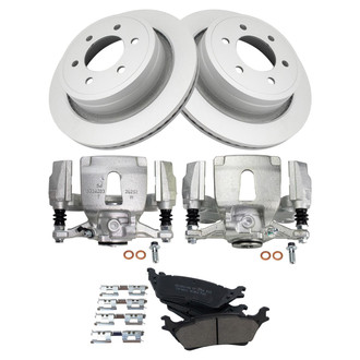 TRQ® - Rear Disc Brake Kit with Ceramic Pads and Calipers