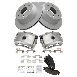 TRQ® - Rear Disc Brake Kit with Ceramic Pads and Calipers