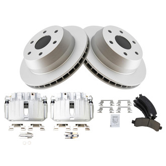 TRQ® - Rear Disc Brake Kit with Ceramic Pads and Calipers