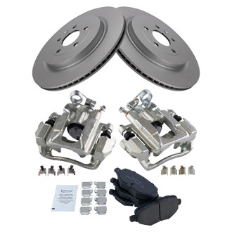 TRQ® - Rear Disc Brake Kit with Ceramic Pads and Calipers