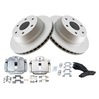 TRQ® - Rear Disc Brake Kit with Ceramic Pads and Calipers