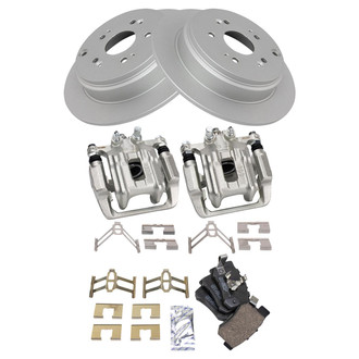 TRQ® - Rear Disc Brake Kit with Ceramic Pads and Calipers