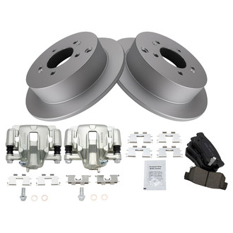 TRQ® - Rear Disc Brake Kit with Ceramic Pads and Calipers