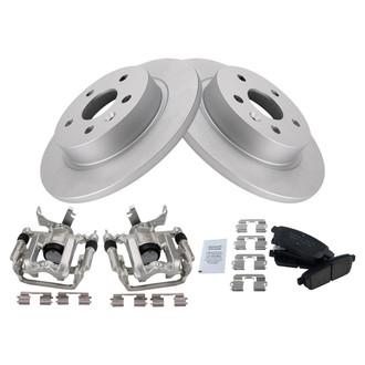 TRQ® - Rear Disc Brake Kit with Ceramic Pads and Calipers