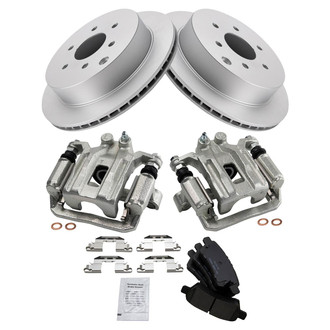 TRQ® - Rear Disc Brake Kit with Ceramic Pads and Calipers