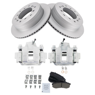 TRQ® - Rear Disc Brake Kit with Ceramic Pads and Calipers