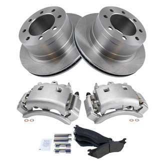 TRQ® - Rear Disc Brake Kit with Semi-Metallic Pads and Calipers