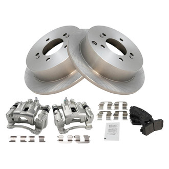 TRQ® - Rear Disc Brake Kit with Semi-Metallic Pads and Calipers