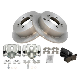TRQ® - Rear Disc Brake Kit with Semi-Metallic Pads and Calipers