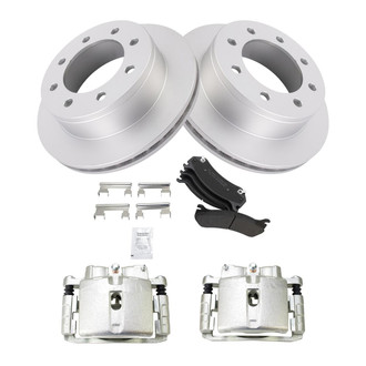 TRQ® - Rear Disc Brake Kit with Semi-Metallic Pads and Calipers