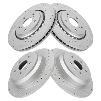 TRQ® - Front and Rear Disc Brake Rotors