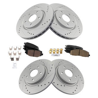 TRQ® - Performance Ceramic Front and Rear Brake Kit