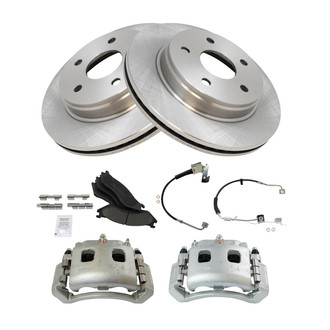 TRQ® - Front Disc Brake Kit with Ceramic Pads, Calipers and Hoses