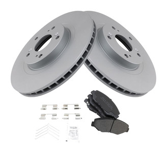TRQ® - Front Disc Brake Kit with Semi-Metallic Pads