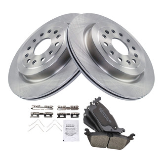 TRQ® - Rear Disc Brake Kit with Ceramic Pads