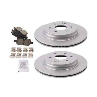 TRQ® BKA30214 - Rear Disc Brake Kit with Ceramic Pads