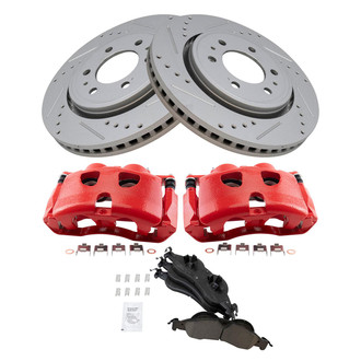 TRQ® - Performance Ceramic Front Brake Kit with Calipers