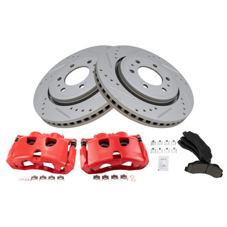 TRQ® - Performance Ceramic Front Brake Kit with Calipers