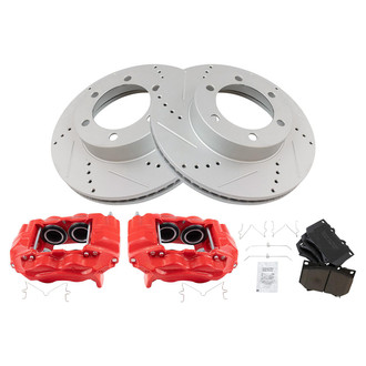 TRQ® - Performance Ceramic Front Brake Kit with Calipers