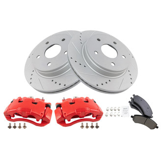 TRQ® - Performance Ceramic Front Brake Kit with Calipers