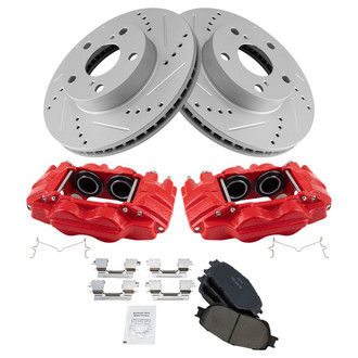 TRQ® - Performance Ceramic Front Brake Kit with Calipers