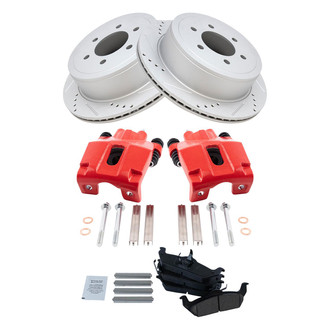 TRQ® - Performance Ceramic Rear Brake Kit with Calipers