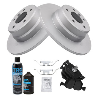 TRQ® - Rear Disc Brake Kit with Semi-Metallic Pads