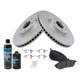 TRQ® - Front Disc Brake Kit with Semi-Metallic Pads