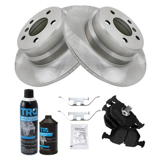 TRQ® - Rear Disc Brake Kit with Semi-Metallic Pads