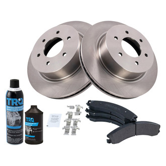 TRQ® - Front Disc Brake Kit with Semi-Metallic Pads