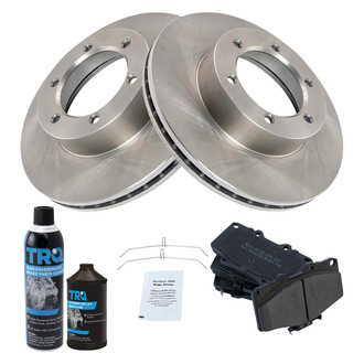 TRQ® - Front Disc Brake Kit with Semi-Metallic Pads