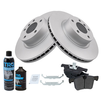 TRQ® - Front Disc Brake Kit with Semi-Metallic Pads