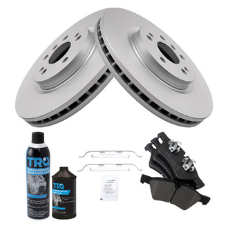 TRQ® - Front Disc Brake Kit with Semi-Metallic Pads