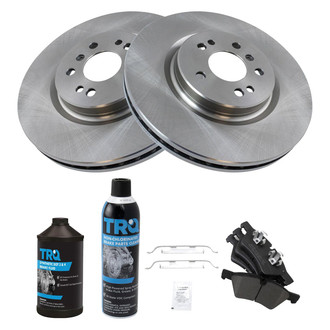 TRQ® - Front Disc Brake Kit with Semi-Metallic Pads