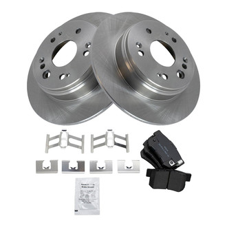 TRQ® - Rear Disc Brake Kit with Semi-Metallic Pads
