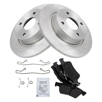 TRQ® - Rear Disc Brake Kit with Semi-Metallic Pads