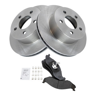 TRQ® - Front Disc Brake Kit with Semi-Metallic Pads