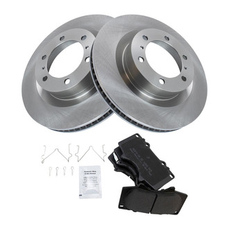 TRQ® - Front Disc Brake Kit with Semi-Metallic Pads