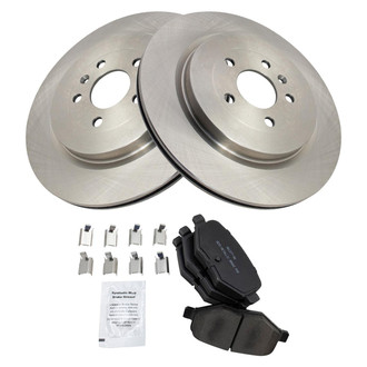 TRQ® - Rear Disc Brake Kit with Semi-Metallic Pads