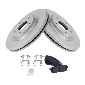 TRQ® - Front Disc Brake Kit with Semi-Metallic Pads